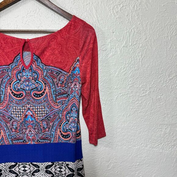 Anthropologie Akemi + Kin Gia Tunic Blouse Top XS Paisley Light Indie Gypsy Boho - Picture 10 of 16